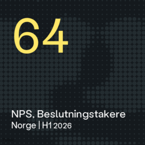 Ropos kundetilfredshet blant norske beslutningstakere stiger videre: NPS +64 i første halvår